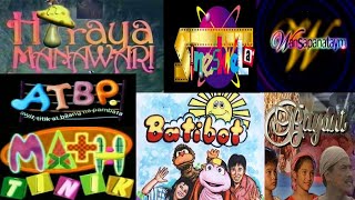 Unforgettable Pinoy Educational TV Show Opening Songs (Lyrics Video)  | Batang 90s TV