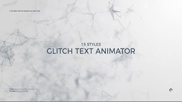 15 Glitch Text Animation - After Effects Template