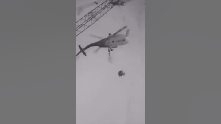 Mi 8 Helicopter crashes over the core of the Chernobyl reactor in October in 1986