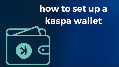 keep your kaspa safe ! not your keys not your coins ! how to set up a kaspa online wallet.