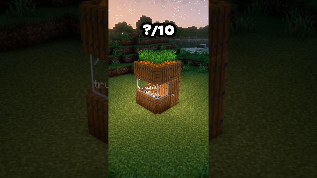 Minecraft Smallest House💡