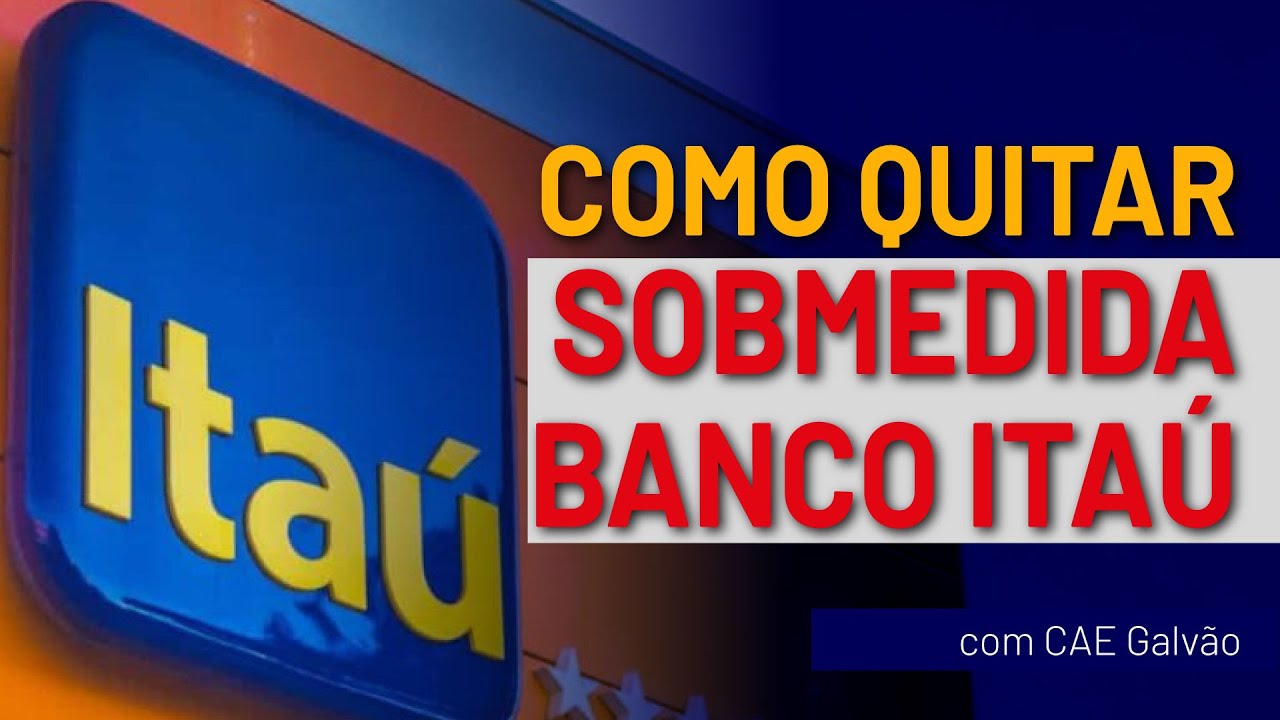 Como quitar uma dívida sobmedida do banco ITAÚ | com Cae Galvão
