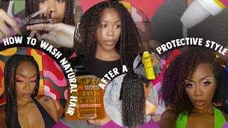 How To: Wash &amp; Moisturize Natural Hair After a Protective Style