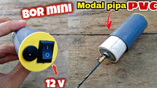 how to make a MINI DRIL from PVC pipe || Creative idea