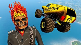 Epic High Speed Monster Truck Jumps - BeamNG Drive Car Crash Compilation screenshot 5