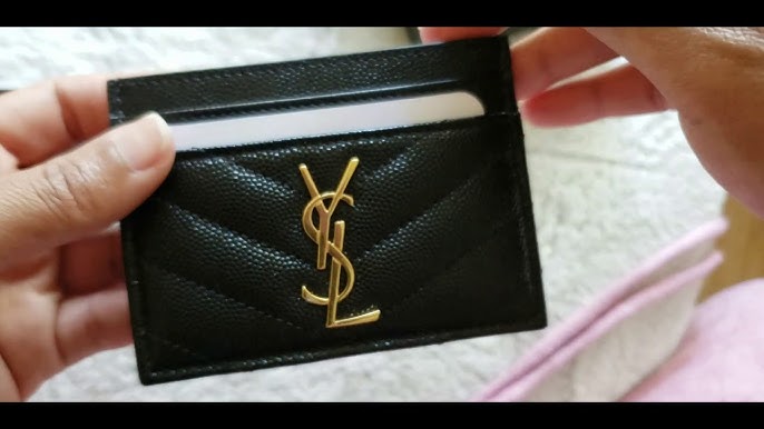 YSL CARD HOLDER UNBOXING: TWO COLORS (FOG & NUDE BEIGE) 