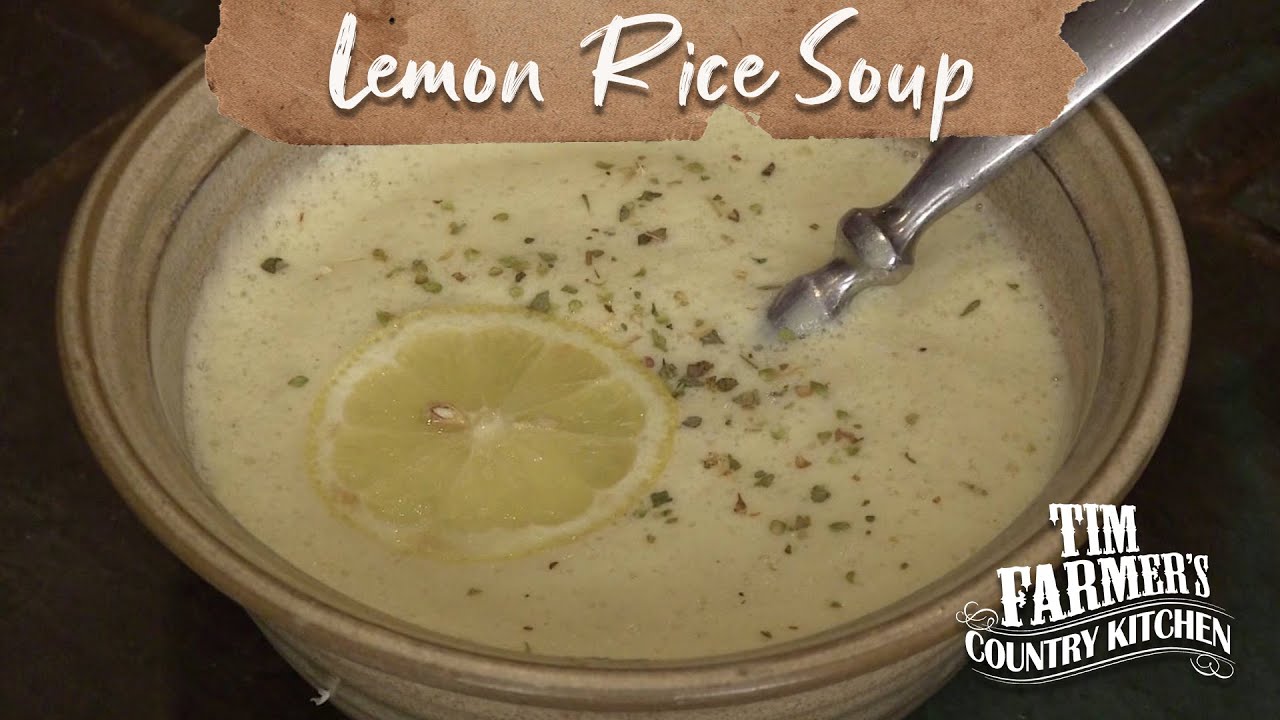 Lemon Rice Soup Traditional Greek Recipes YouTube