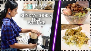 FULL SUNDAY COOK & PREP WITH ME |Hyderabadi Chicken Rice & Akki Roti