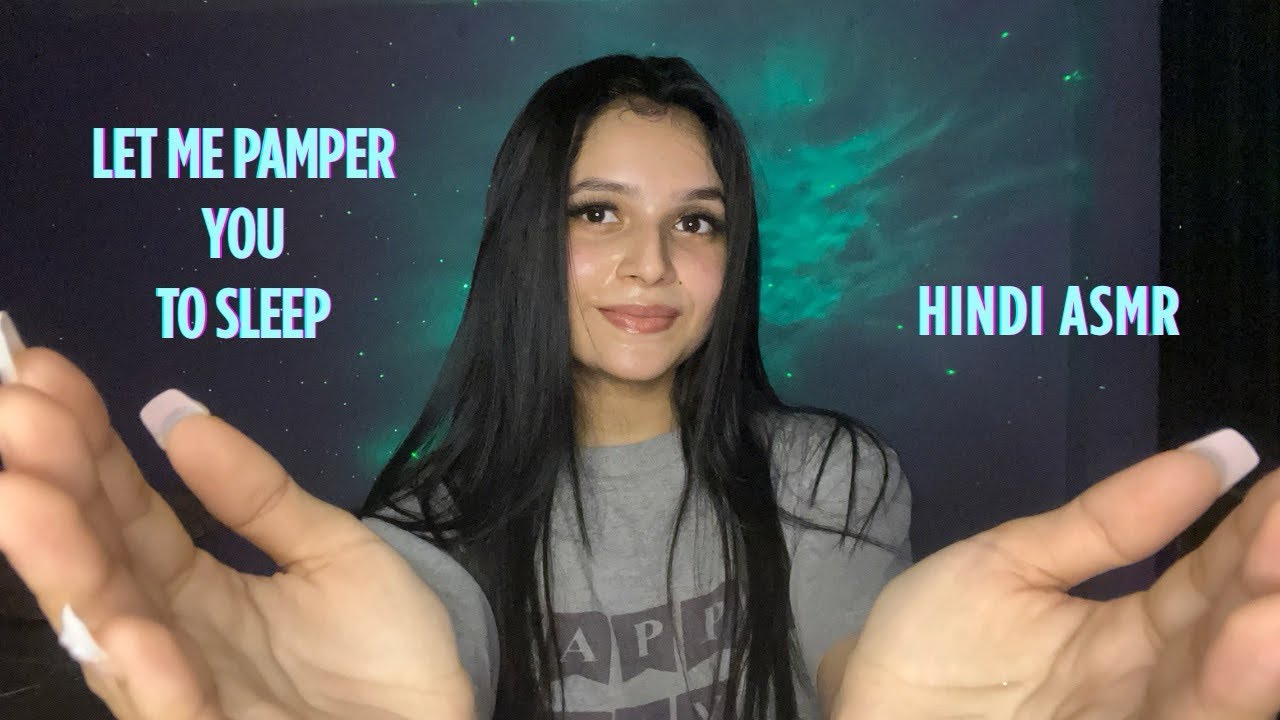 HINDI ASMR | Pampering You Till You Fall Asleep! (Face Relaxation, Hair Cutting, Personal Attention)