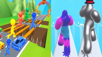 Shape shifting VS Blob Runner 3D - All Level Gameplay Android iOS Ep1