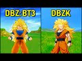 Goku - All Transformations & Attacks | DBZ Kakarot vs Tenkaichi 3 [SSJ-SSJ2-SSJ3-KX20]