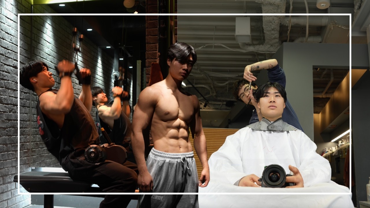 朝から筋トレしてイメチェンした日！