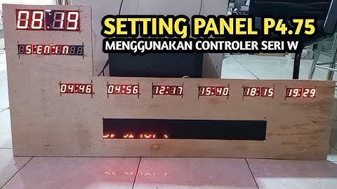 cara setting panel p4.75 menggunakan controler seri w