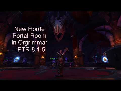 New Horde Portal Room in Orgrimmar - PTR 8.1.5