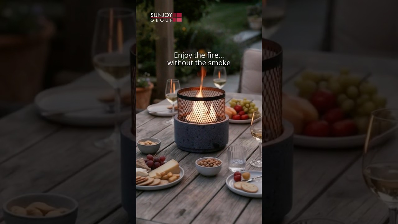 Smokeless Tabletop Propane Fire Pit with Adjustable Flames
