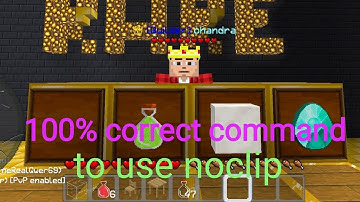 How to use noclip | In multicraft