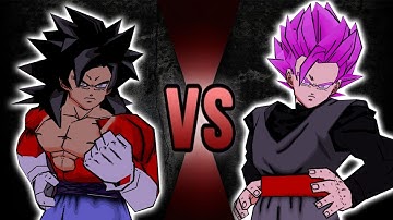 DBZ Shin Budokai 2 MOD -  Goku Black SSJ Rose vs Vegeto SSJ4 [ Remake ]