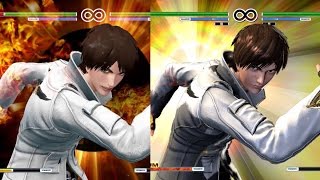 KOF 14 Visual Update Comparison V1.05 to V1.10 King of Fighters