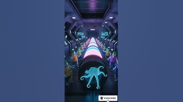 "Octopus Inside a Space Station | 8K Cinematic AI Render | Surreal Pixar Realism" #viralvideo