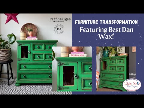 Furniture Makeover Using Black Wax | FAFF Designs | Dixie Belle Paint Company
