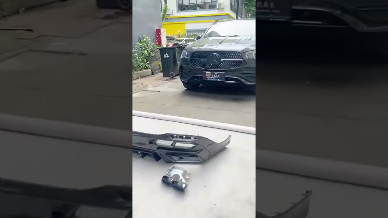 Mercedes benz GLE coupe modified to larte carbon fiber body kit