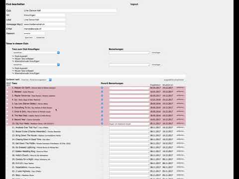 Swiss Line Dance Charts neues Login