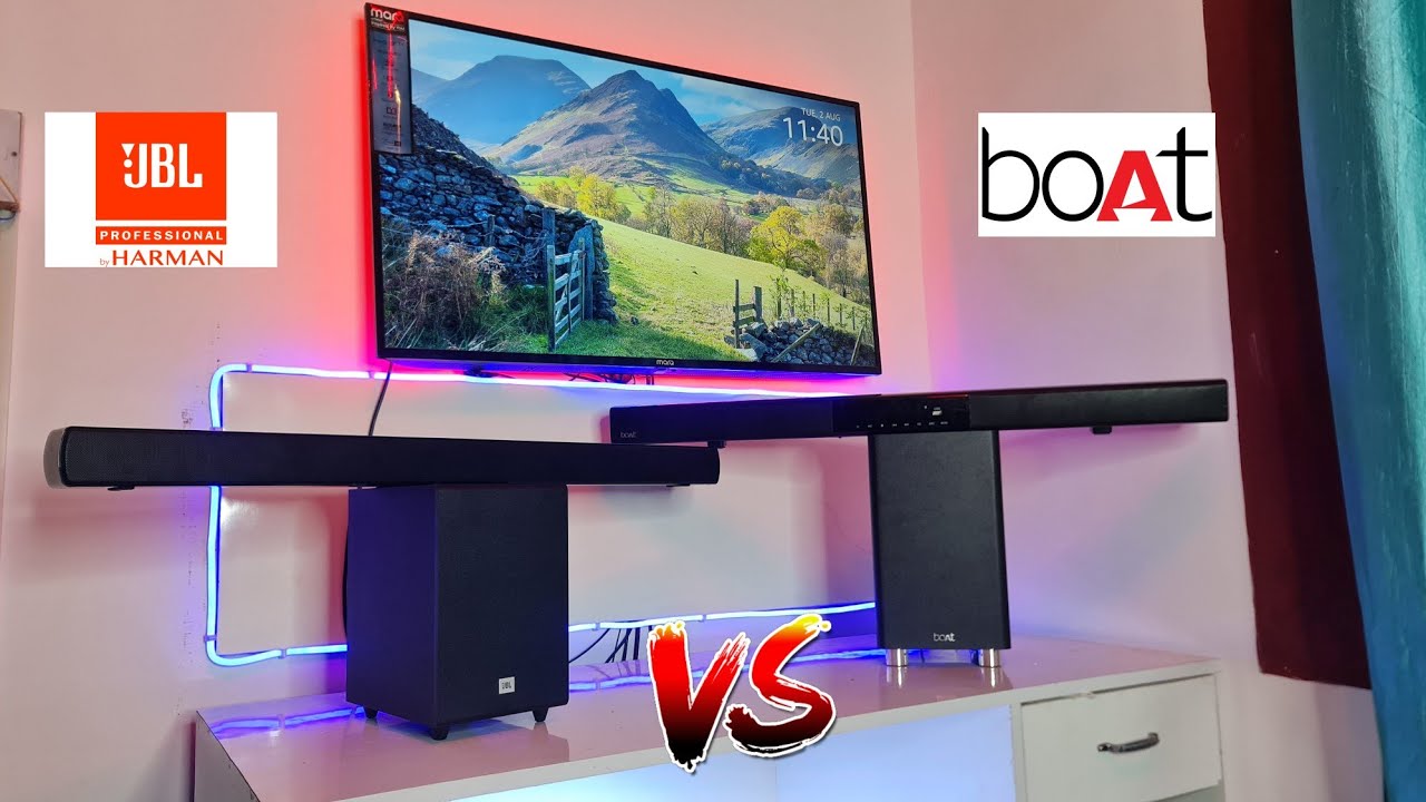 JBL Cinema SB241 VS Boat Aavante Bar 1750 DETAIL COMPARISON SIDE BY