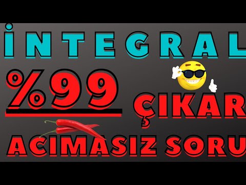 Birçok  KİŞİYİ  ELEYEN acımasız İNTEGRAL  SORUSU !! |AYT İntegral Değişken Değiştirme u dönüşümü |