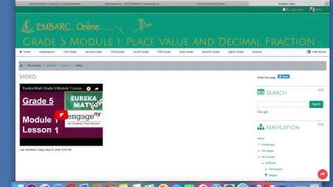 Accessing Videos and Homework help through Embarc.Online