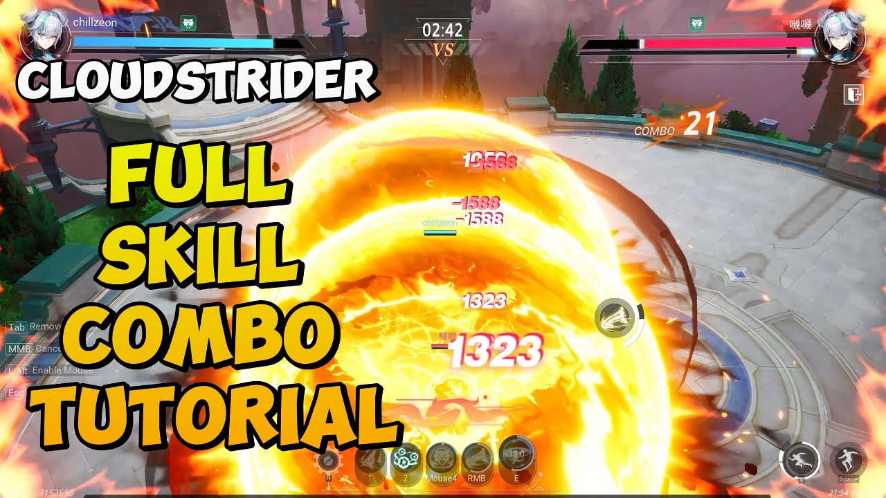 cloudstrider pvp skills combo gameplay crystal of atlan solo rank