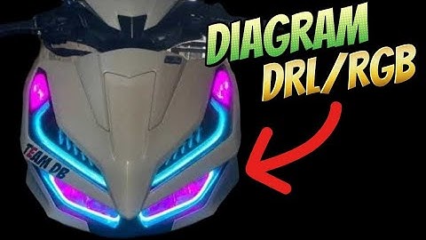 RGB DRL RUNNING LIGHTS DIAGRAM WITH BACK TO STOCK SET UP FOR HONDA CLICK