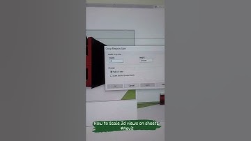 How to Scale 3d views on #revit sheets