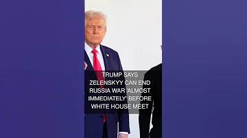 Trump Says Zelenskyy Can End Russia War Almost Immediately Before White House Meet 