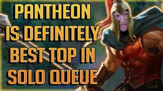 HOW TO CARRY 70%+ OF GAMES IN SOLO QUEUE! - Pantheon Top Guide Season 7 - Best Top Laners Patch 7.17