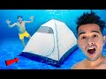 24 hours under water camping  can isurvive
