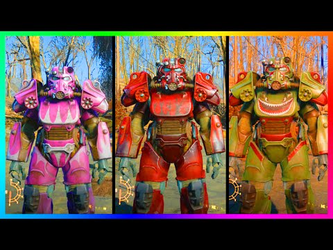 Fallout 4 Ultimate Rare Power Armor Paint Job Colors Locations & Guide! (Fallout 4)