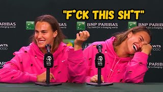 Aryna Sabalenka to Umpire "F*CK this SH*T" - IW 2024