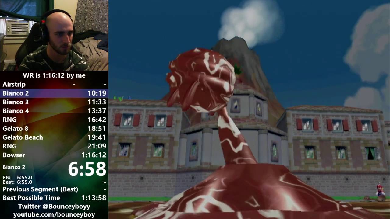 Super Mario Sunshine any% Speedrun in 