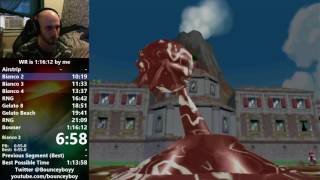 Super Mario Sunshine any% Speedrun in 1:16:08 (WR on 6/2/2016)