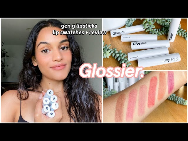bremse familie Giotto Dibondon glossier generation g lipsticks lip swatches + shade review - YouTube