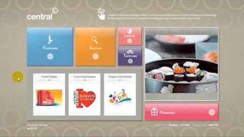 Wayfinding Kiosk in Central Shopping mall