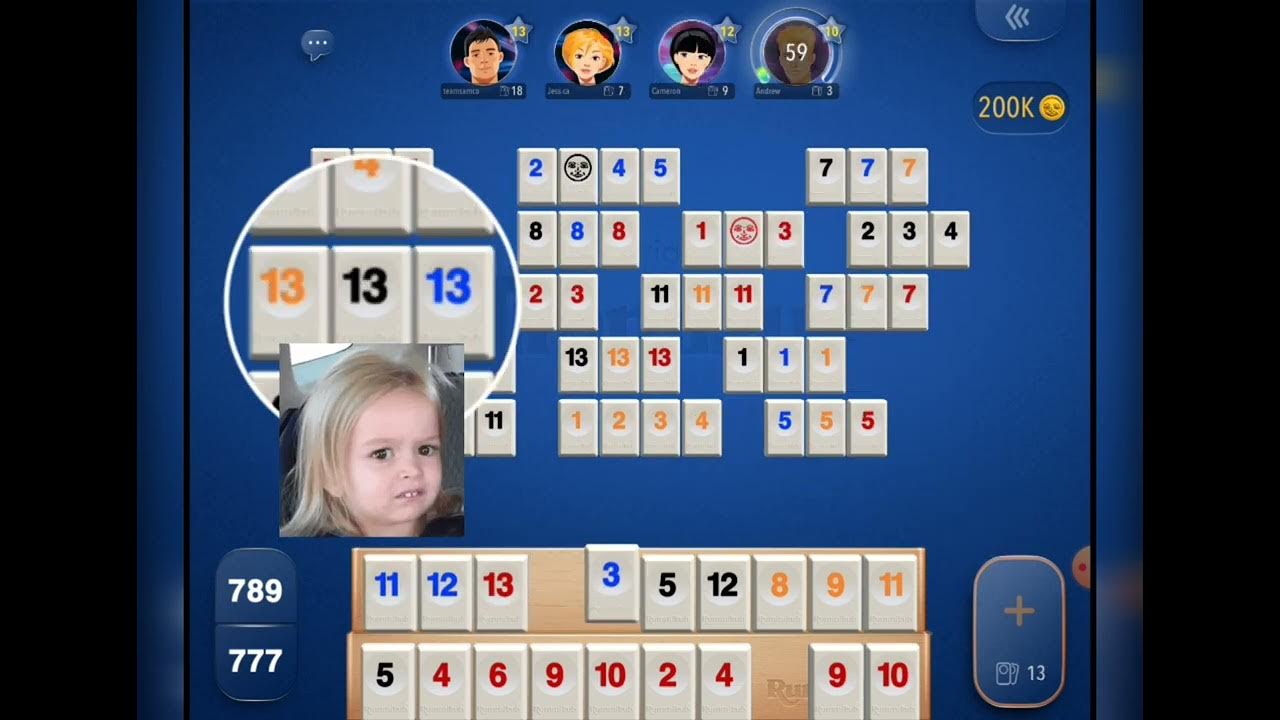 Rummikub Strategy 24 Tile Board Run Competitors Speechless YouTube