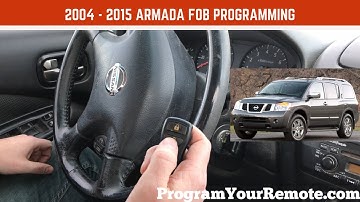 How to program a Nissan Armada remote key fob 2004 - 2015