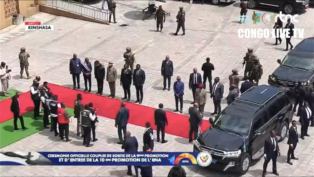 Direct - l'arrivée surprise  du president felix tshisekedi au centre culturel  de kinshasa