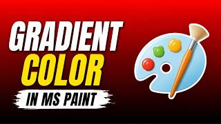 How to Create 3D Color Gradient in MS Paint - Simple Resize Technique
