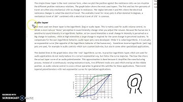 Linear vs non-linear (audio) pot