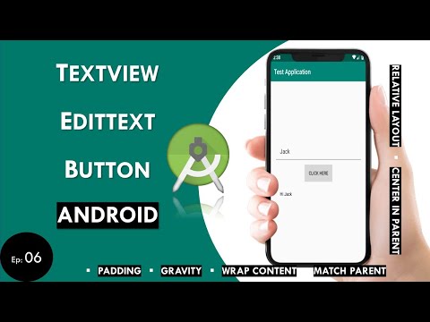 TextView EditText & Button in Android | Android Studio | Android Beginner Tutorial #6 | 2020