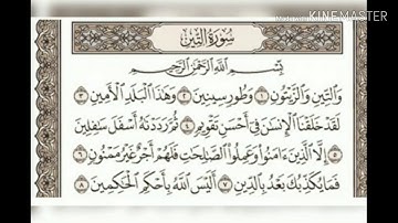 صلاح البدير سورة التين