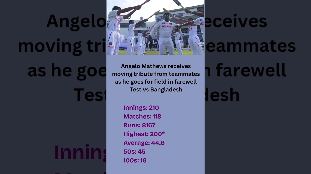 Angelo Mathews 👏👏👏