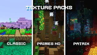 [4K] MINECRAFT What is the BEST Texture Packs 128x in 2024 (with 32x FREE) - Shaders OFF/ON